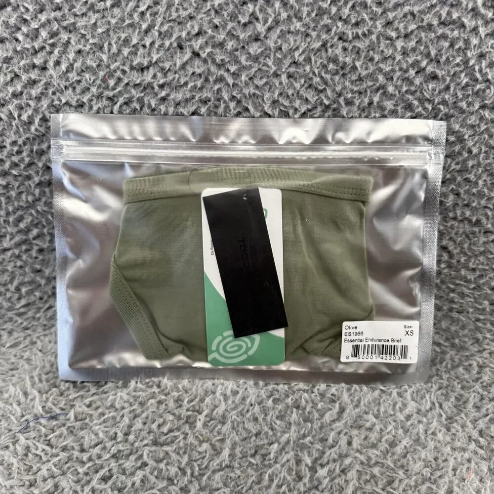 Todd Sanfield Brief Mens XS Green Essential Endurance Underwear Tencel NEW